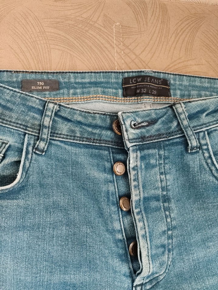 LCW Düğmeli Mavi erkek Kot Pantolon - Görsel 2