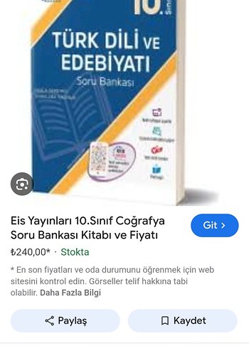 10. Sınıf Türk Dili ve Edebiyatı Soru Bankası - Görsel 5