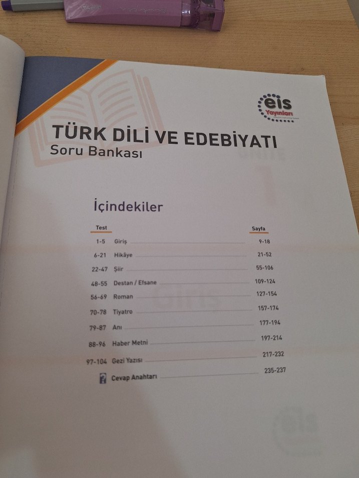 10. Sınıf Türk Dili ve Edebiyatı Soru Bankası - Görsel 4
