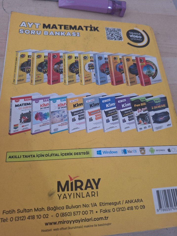AYT Matematik Soru Bankası - Selim Yüksel - Görsel 4