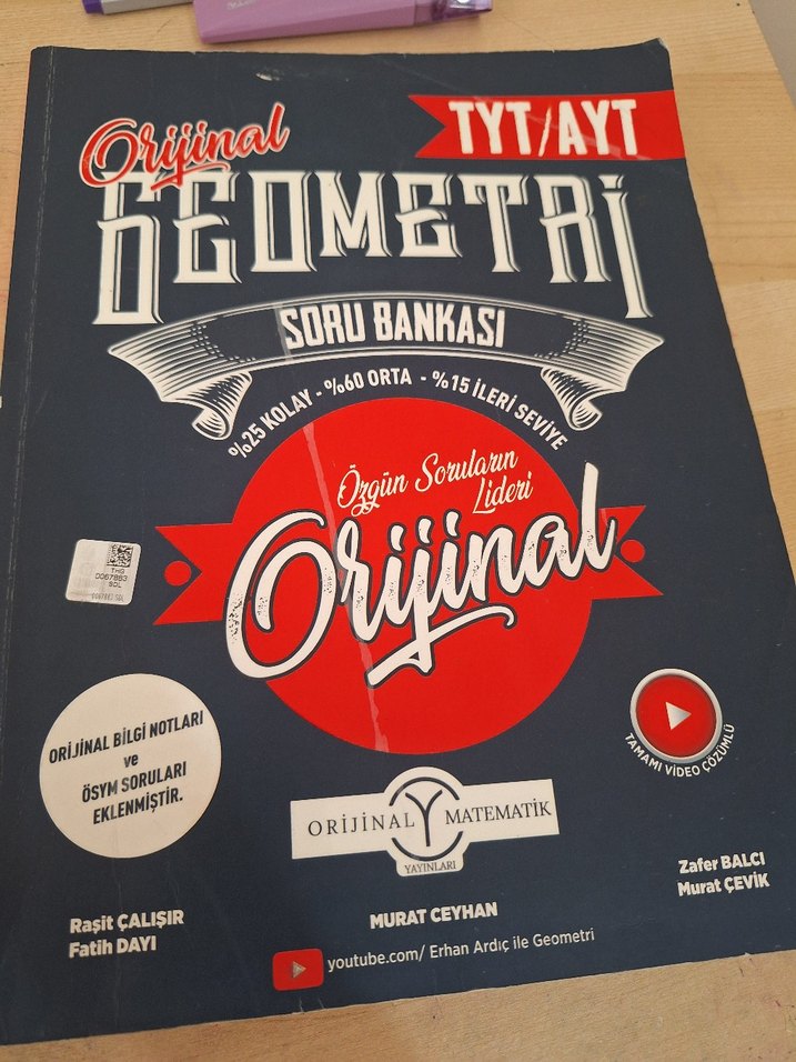 TYT geometri Orijinal Soru Bankası - Görsel 2