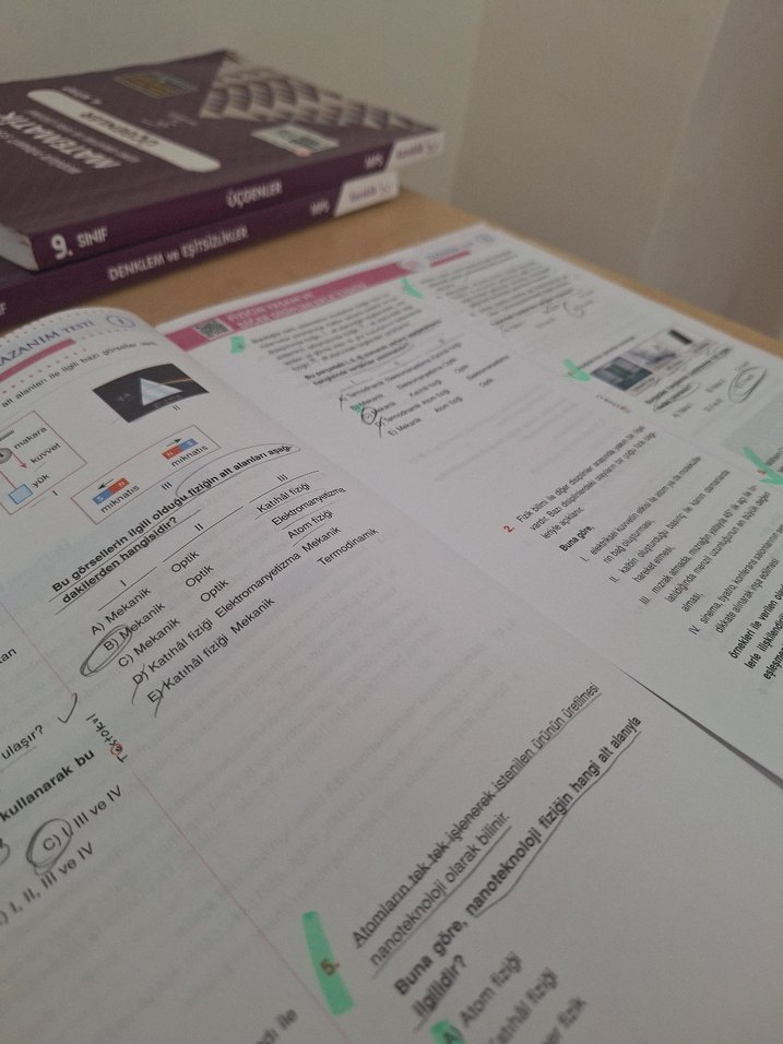 9. Sınıf Fizik Sınav Hazırlık Kitabı - Görsel 4