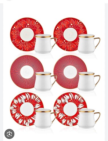 12 parça 6 lı fincan takımı