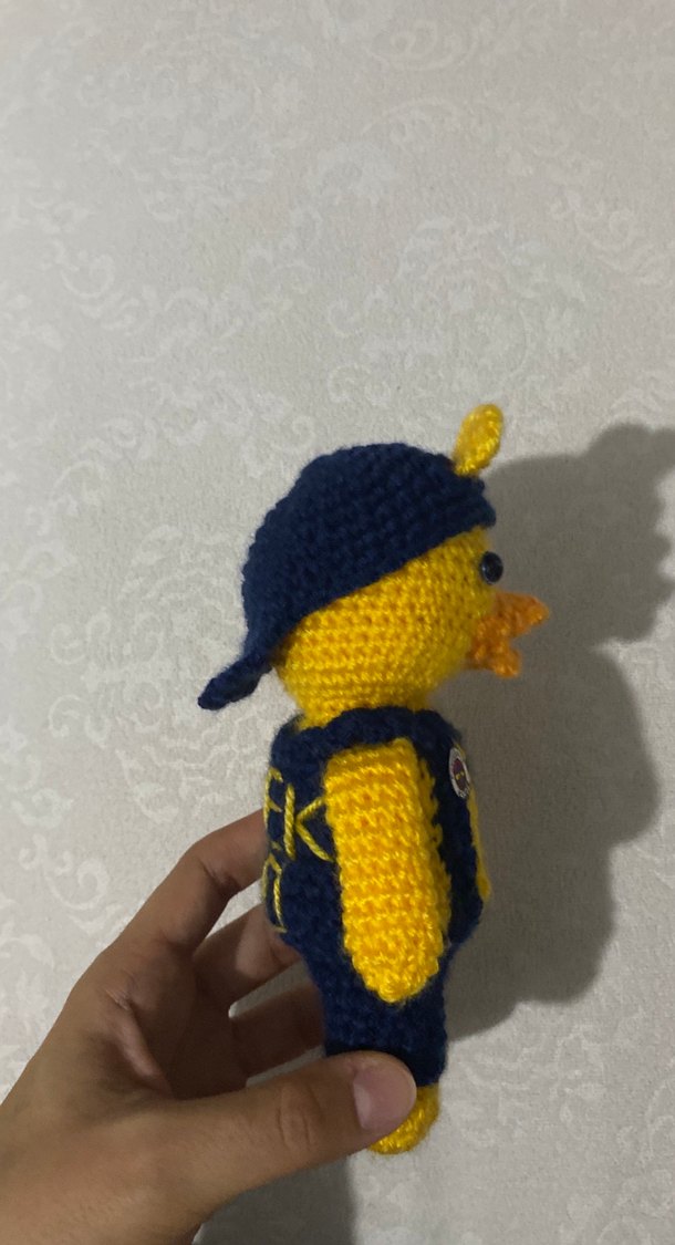 Sarı Renkli Örgü Fenerbahçe Oyuncak - Görsel 2
