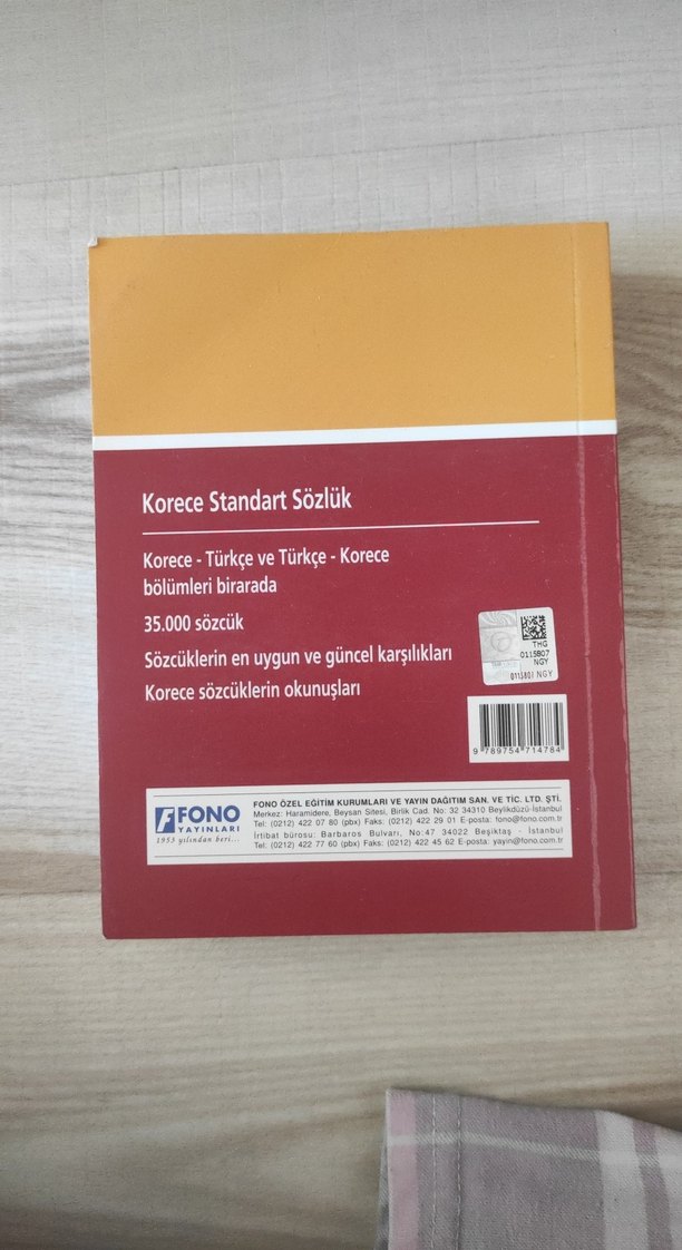 Fono Korece-Türkçe Standart Sözlük - Görsel 2
