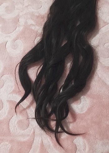 koyu kahve takma saç - Görsel 2