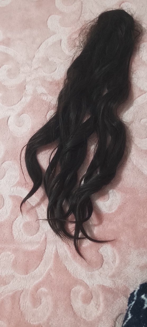 koyu kahve takma saç - Görsel 2