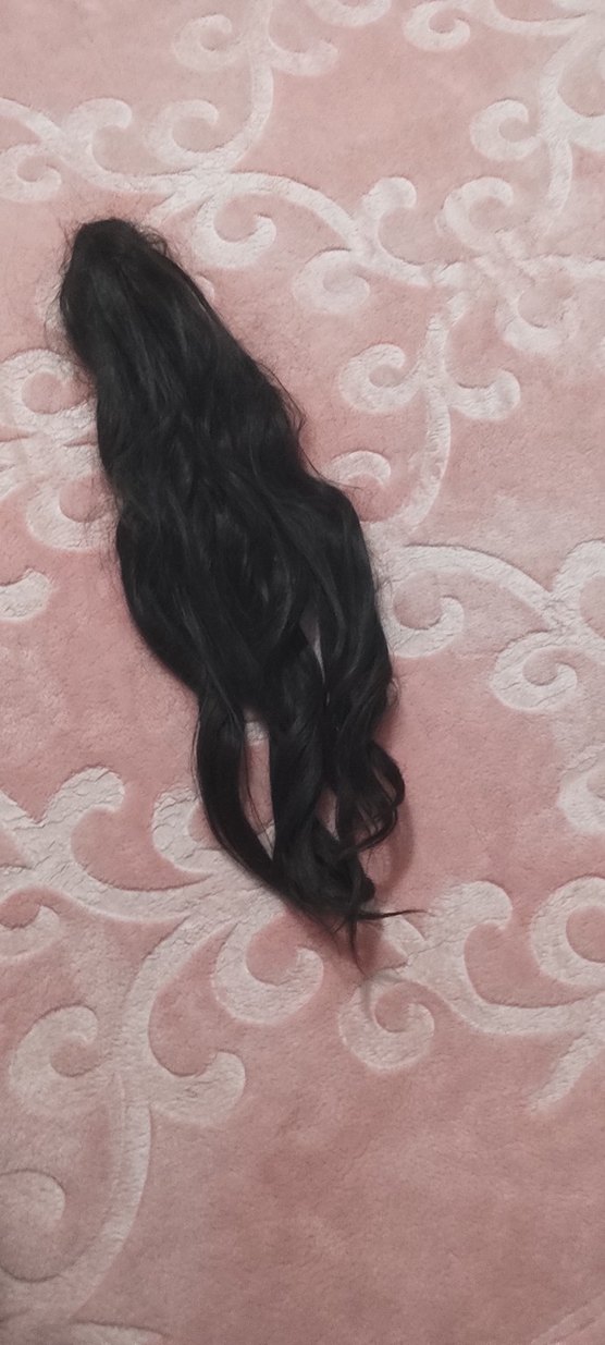 koyu kahve takma saç - Görsel 3