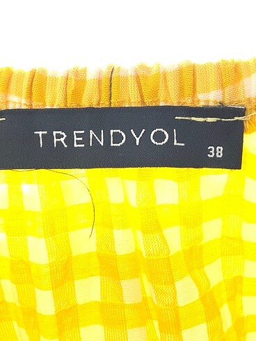 38 Beden sarı Renk Trendyol & Milla Günlük Elbise %70 İndirimli.
