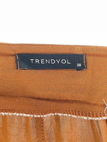 38 Beden kahverengi Renk Trendyol & Milla Uzun Elbise p İndirimli.