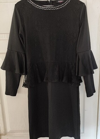 Abiye elbise diz altı midi giyildiğinde çok şık duruyor - Görsel 6