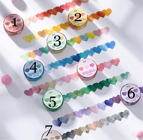 Washi Tape Kalp