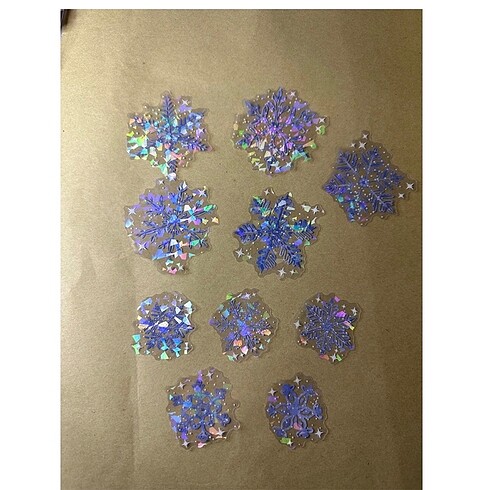  Beden Hologram baskılı Sticker