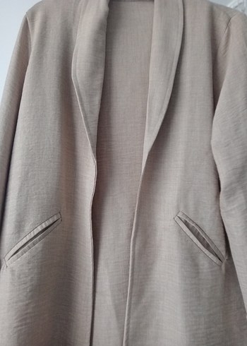 xxl Beden Bej kadın blazer ceket