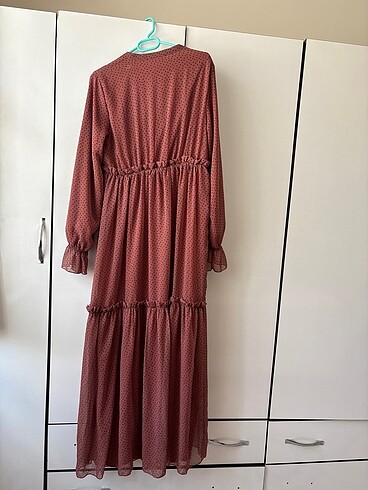 LC Waikiki Kiremit rengi Uzun elbise