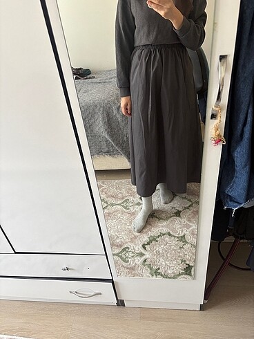 Diğer Gri etek/gabardin