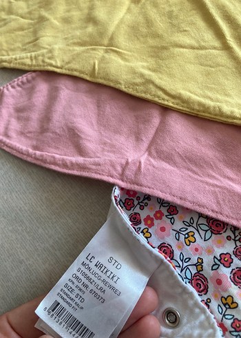 3'lü Bebek Önlüğü Seti, Pastel Renkler - Görsel 2