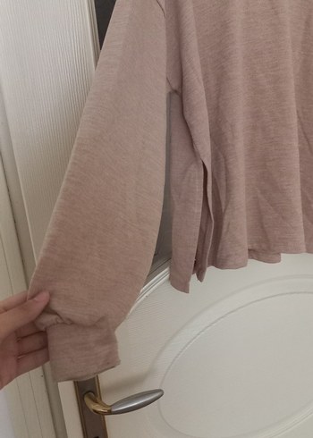 Koton Bej Kadın Kapüşonlu Uzun Kollu Sweatshirt