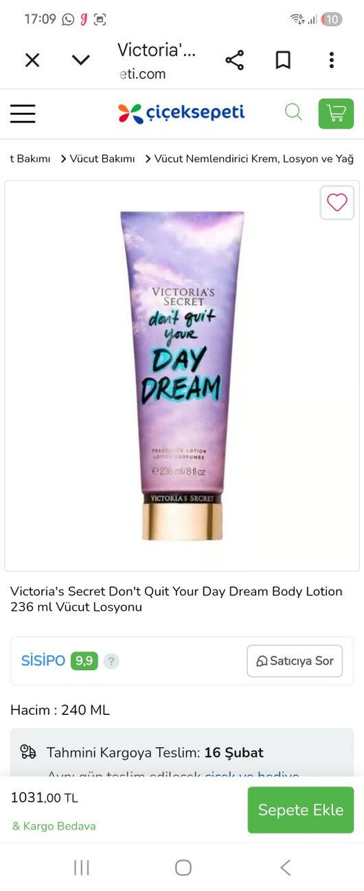 Victoria's Secret Day Dream Vücut Losyonu hiç kullanılmadı - Görsel 3