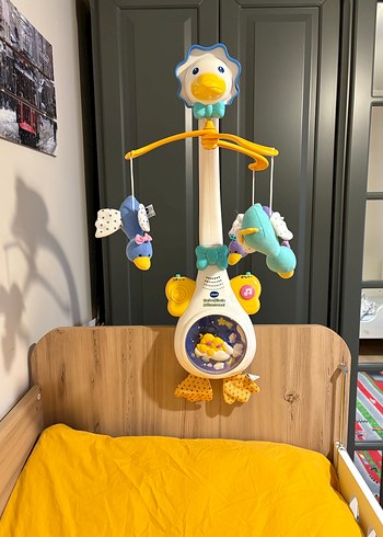 Renkli Müzikli Bebek Oyun Asması Sarı