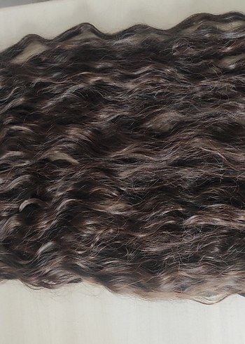 Kahverengi Degrade Çıt çıtlı saç Peruk - Görsel 2