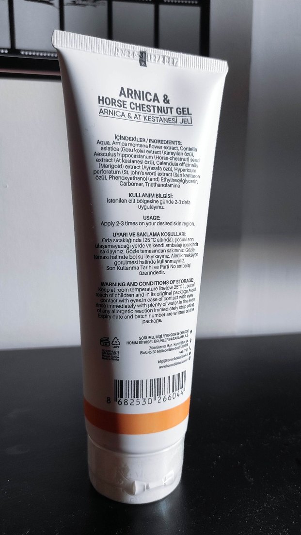 Homm Life Arnica &amp; At Kestanesi Vücut Jeli 250ml - Görsel 2