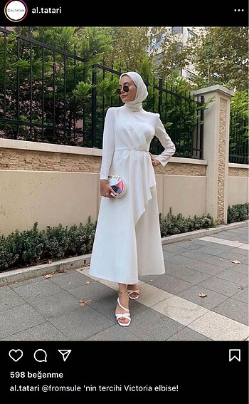 Al tatari markasına ait Beyaz elbise