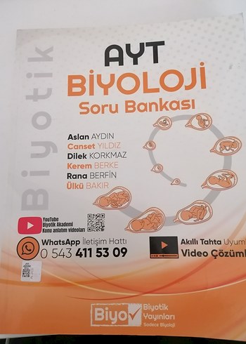 biyotik ayt biyoloji soru bankası