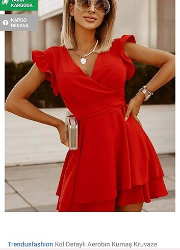 Trendyolmilla kırmızı elbise 