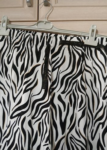 xxl Beden Kadın Zebra Desenli pijama alt