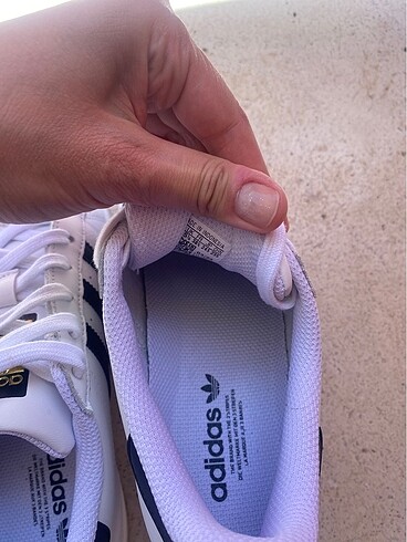 38,5 Beden beyaz Renk Adidas süperstar