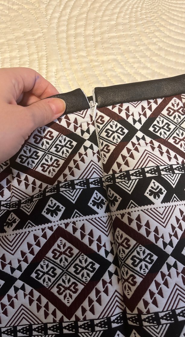 Desenli Bohem Mini Etek - Görsel 5