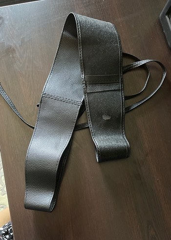 Siyah suni Deri Kadın Kemer - Görsel 2
