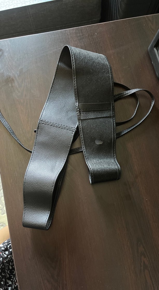 Siyah suni Deri Kadın Kemer - Görsel 2