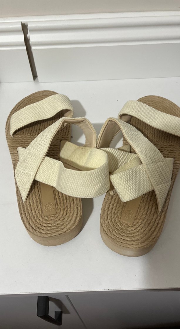 Bej Kadın  Sandalet - Görsel 3