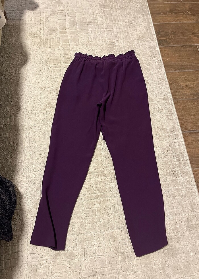 Beli lastikli rahat pantolon - Görsel 4