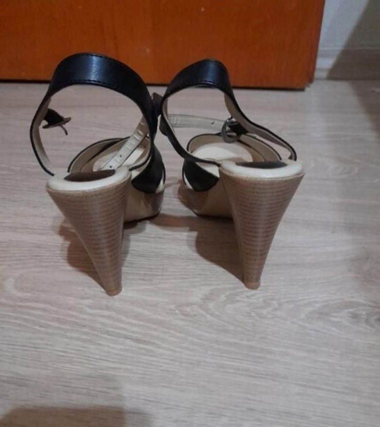 yazlık topuklu ayakkabı - Görsel 4