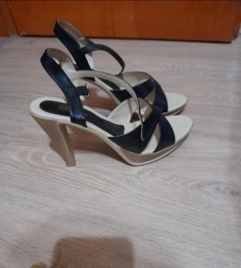 yazlık topuklu ayakkabı - Görsel 2