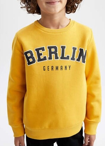 Defacto erkek çocuk içi yumuşak tüylü sweatshirt