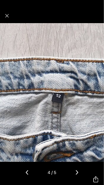52 Beden mavi Renk Trendyol Curve Mom Jeans