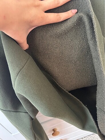 s Beden haki Renk Koton Sweatshirt