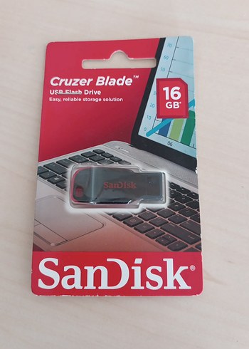 SanDisk Cruzer Blade 16GB Kırmızı USB Bellek