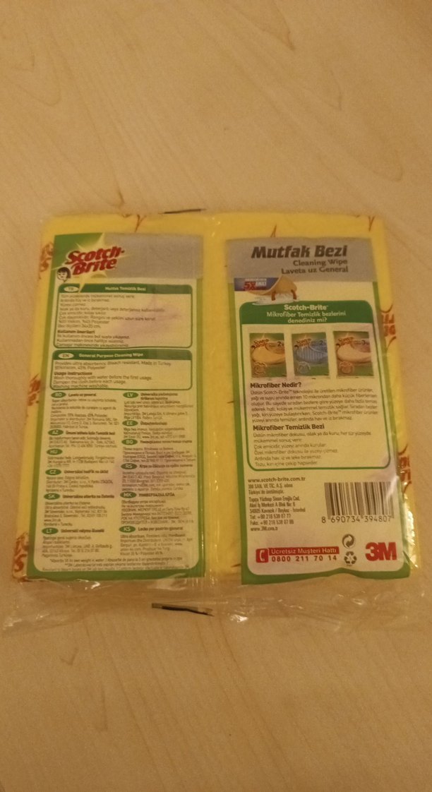Scotch-Brite Sarı Mutfak Bezi 5'li Paket - Görsel 2