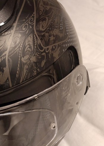 Desenli Siyah LS2 Motosiklet Kaskı XL - Görsel 2