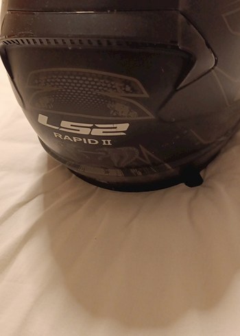 Desenli Siyah LS2 Motosiklet Kaskı XL - Görsel 4