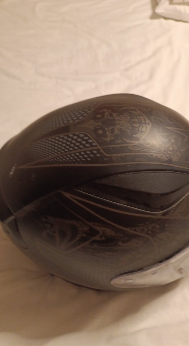 Desenli Siyah LS2 Motosiklet Kaskı XL - Görsel 5