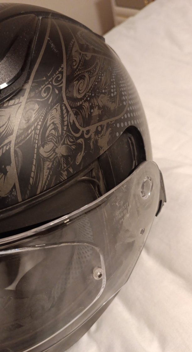 Desenli Siyah LS2 Motosiklet Kaskı XL - Görsel 2