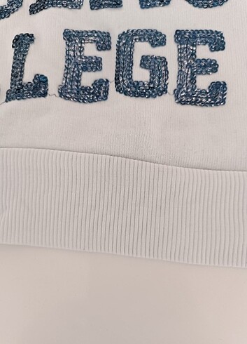 40 Beden beyaz Renk Bayan sweatshirt