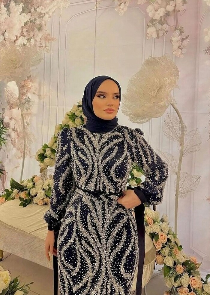 Siyah kalem abiye - Görsel 3