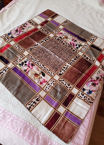 eşarp.. violla twil eşarp - Görsel 2